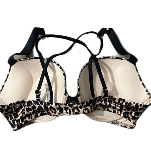 Victorias Secret Swim Shine Bling Strap Bombshell Add-2-Cups Push Up Bikini top - Picture 2 of 6